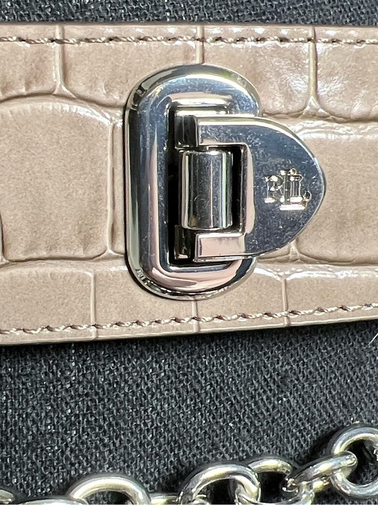 Lauren Ralph Lauren Women’s Flip-Lock Crocodile Embossed Wide Leather Belt M main image 15